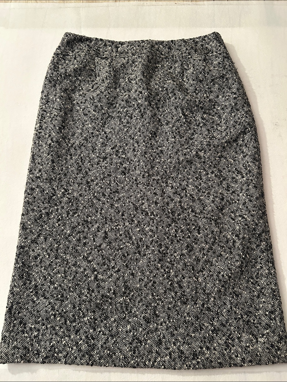 Talbots Black & White Tweed Pencil Skirt